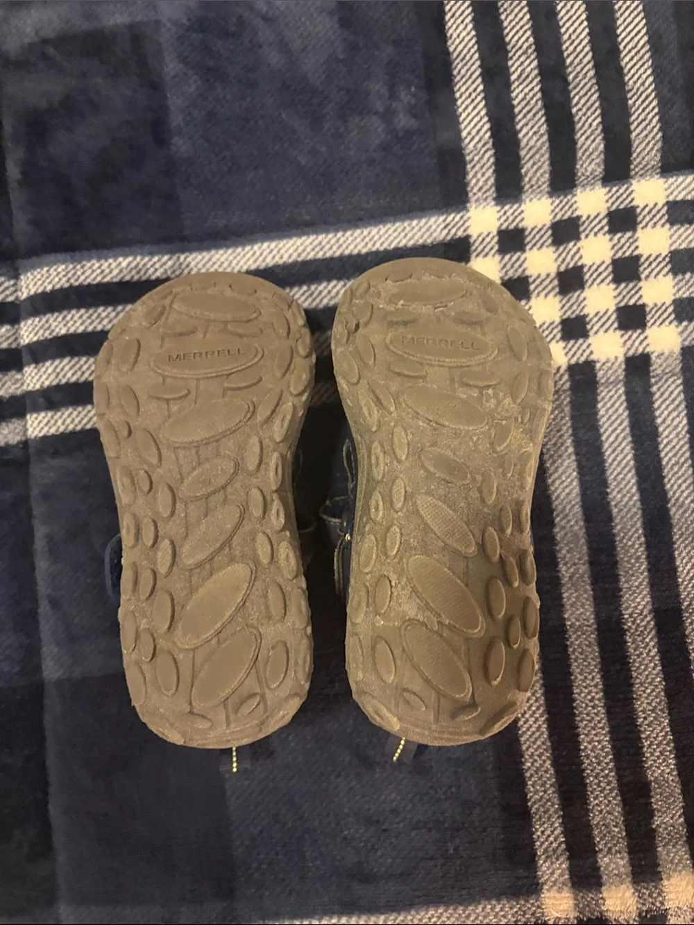 Merrell Boys Navy Blue and Yellow Closed-Toe Sandals